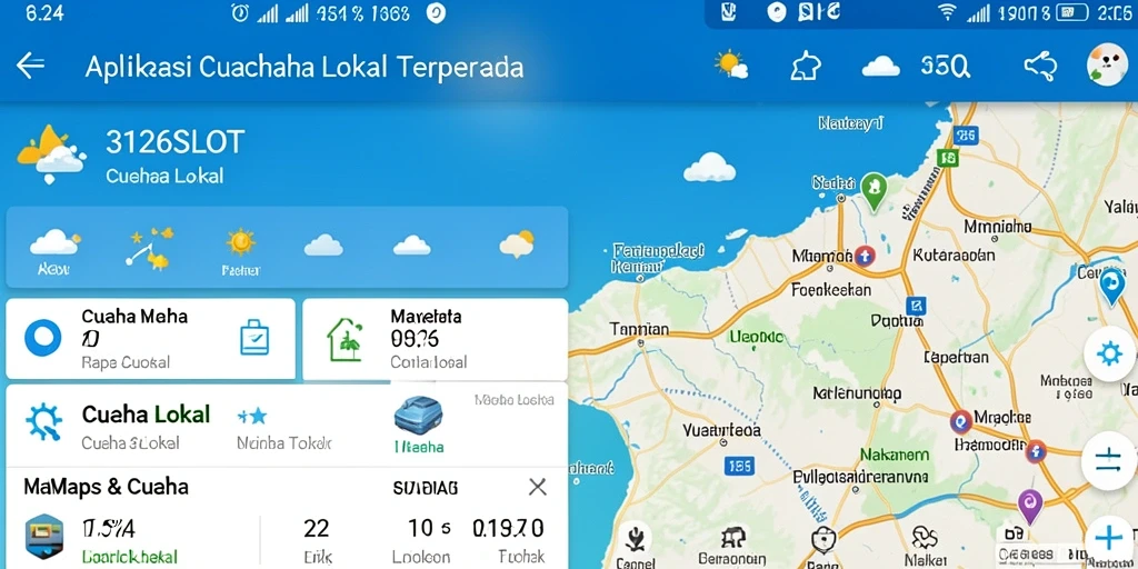 Antarmuka aplikasi 3126SLOT menampilkan data cuaca lokal yang akurat.