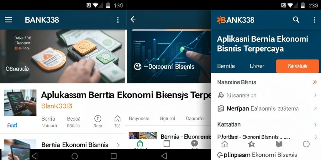 Antarmuka aplikasi BANK338 menampilkan berita ekonomi terkini dengan jelas.