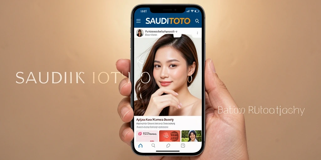 Tampilan antarmuka SAUDITOTO dengan fitur Kamera Beautify yang intuitif.