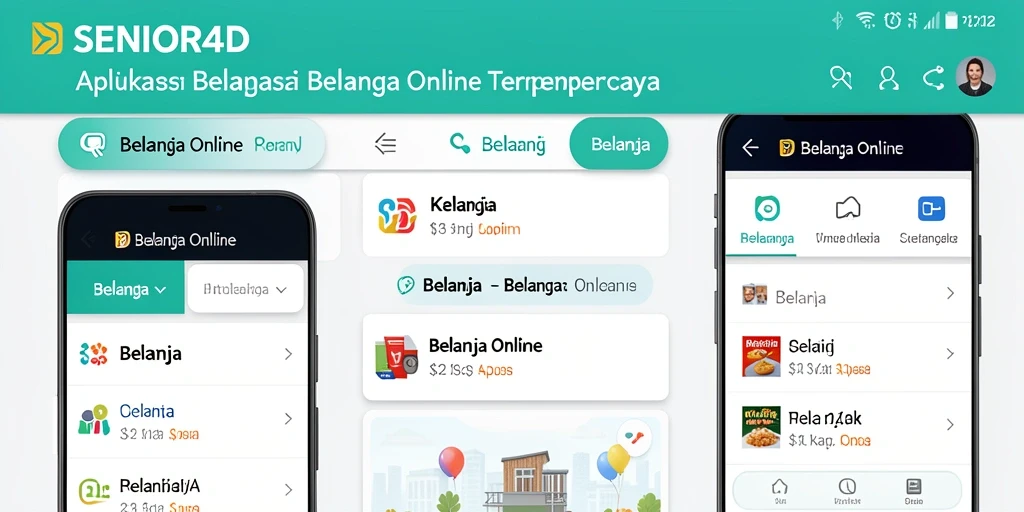 Tampilan antarmuka aplikasi SENIOR4D yang modern dan fungsional.