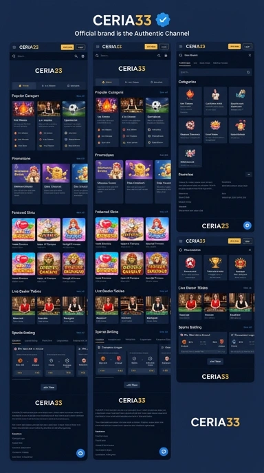 Tampilan kanal resmi ceria33